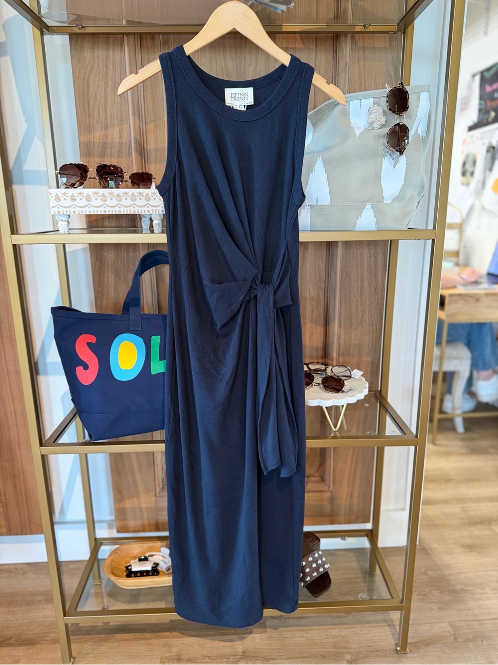 Fifteen Twenty Navy Dress